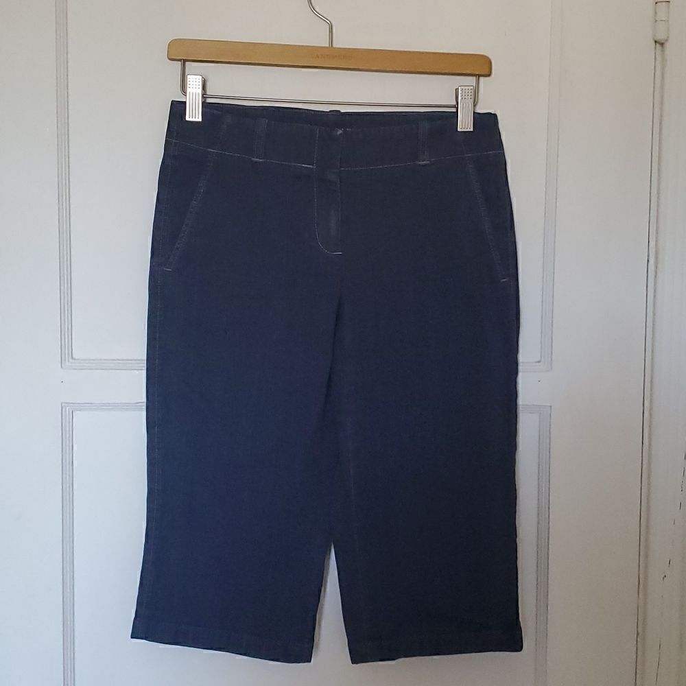 Theory Women's Denim Bermuda Shorts Size 2
